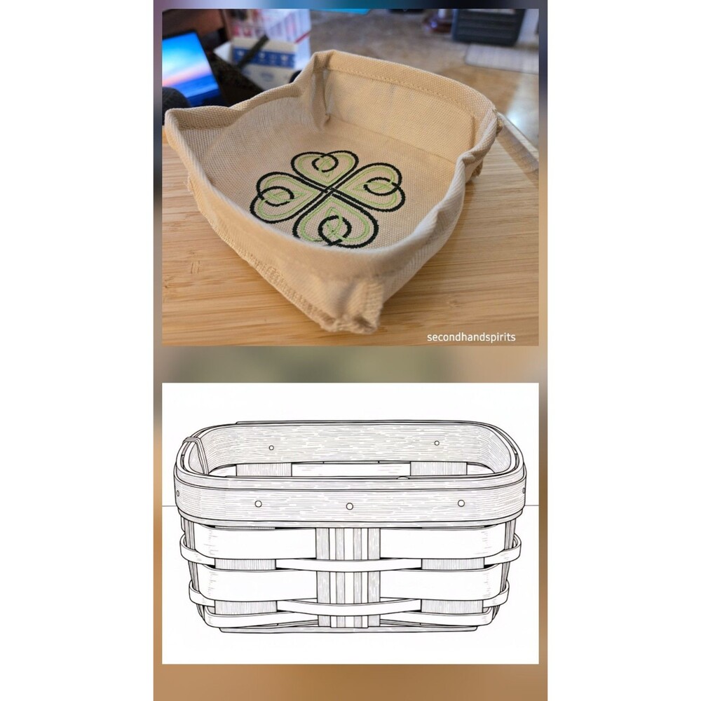 2014 Longaberger Irish Legend Embroidered Liner